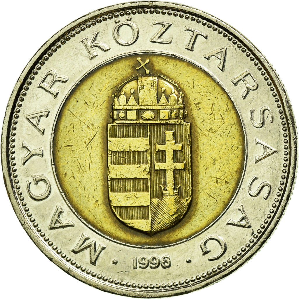 Coin, Hungary, 100 Forint, 1996, Budapest, AU(50-53), Bi-Metallic, KM:721