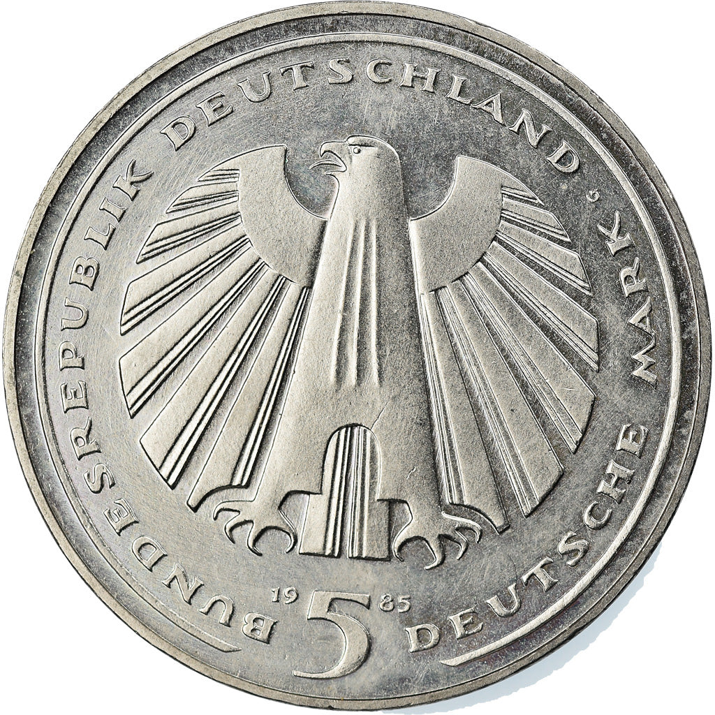 Moneta, GERMANIA - REPUBBLICA FEDERALE, 5 Mark, 1985, Karlsruhe, Germany, SPL
