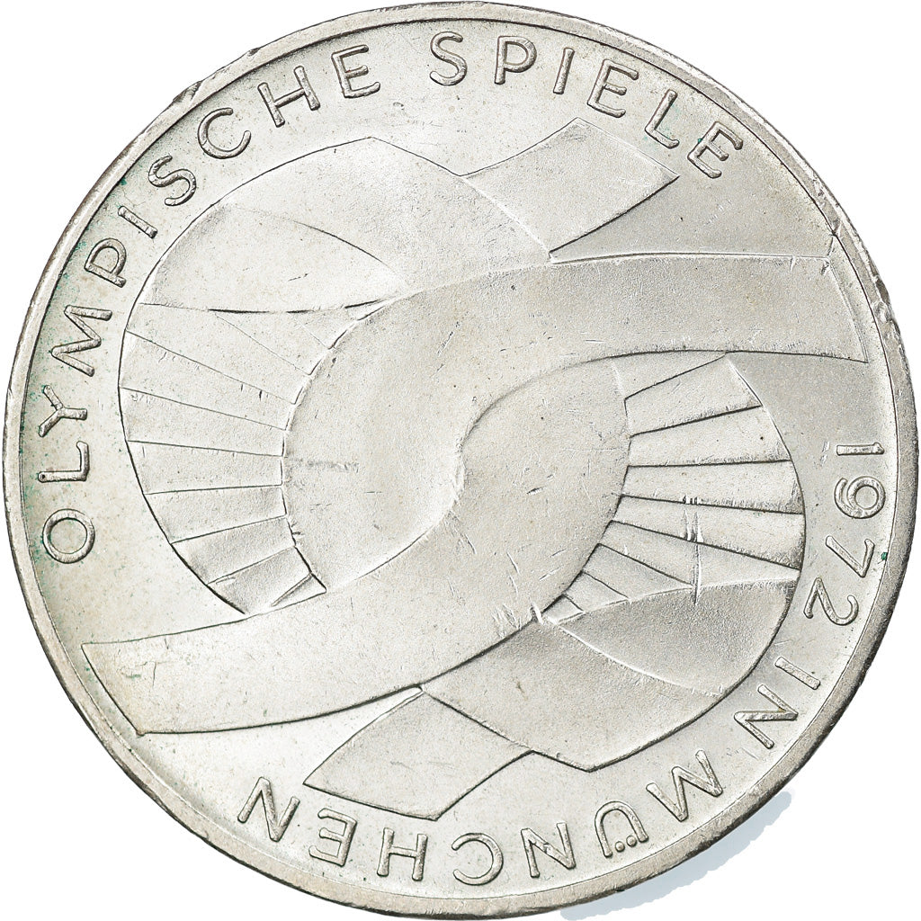 Münze, Bundesrepublik Deutschland, 10 Mark, 1972, Munich, VZ, Silber, KM:131