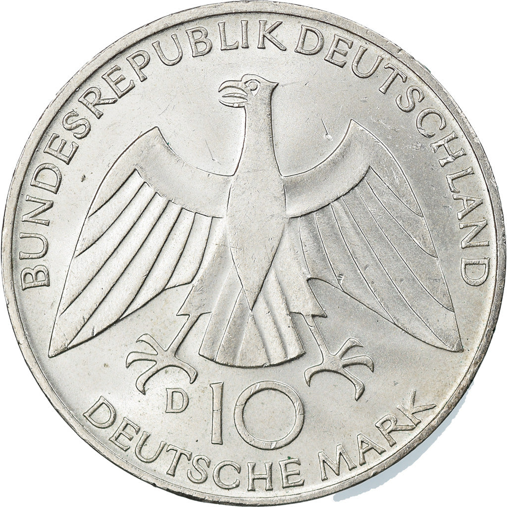 Münze, Bundesrepublik Deutschland, 10 Mark, 1972, Munich, VZ, Silber, KM:131