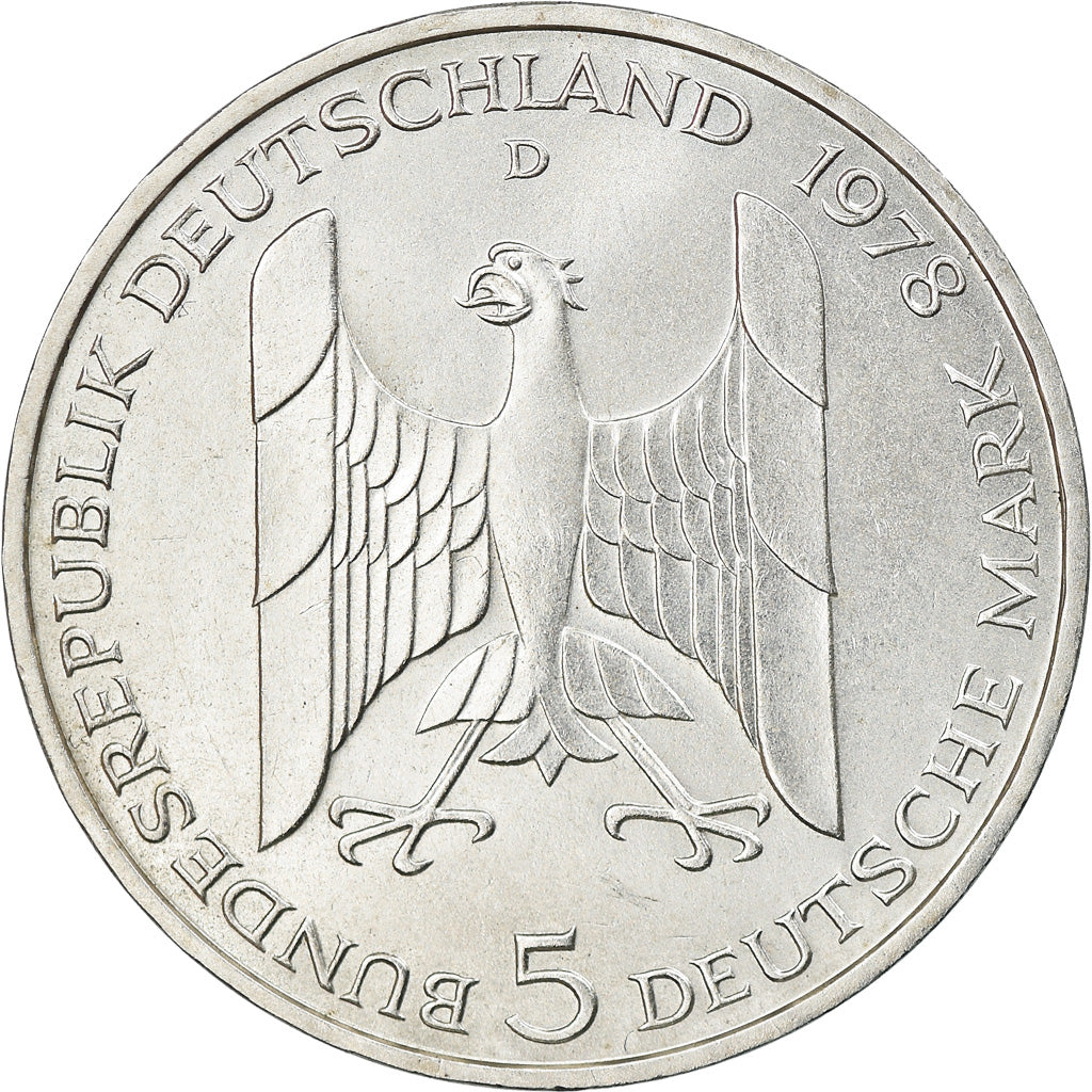 Monnaie, République fédérale allemande, 5 Mark, 1978, Munich, Germany, SPL