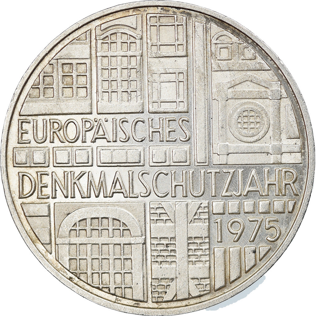 Coin, GERMANY - FEDERAL REPUBLIC, 5 Mark, 1975, Stuttgart, Germany, BE