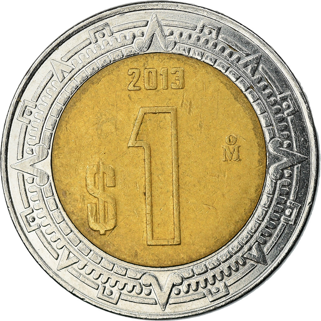Münze, Mexiko, Peso, 2013, Mexico City, SS, Bi-Metallic, KM:603
