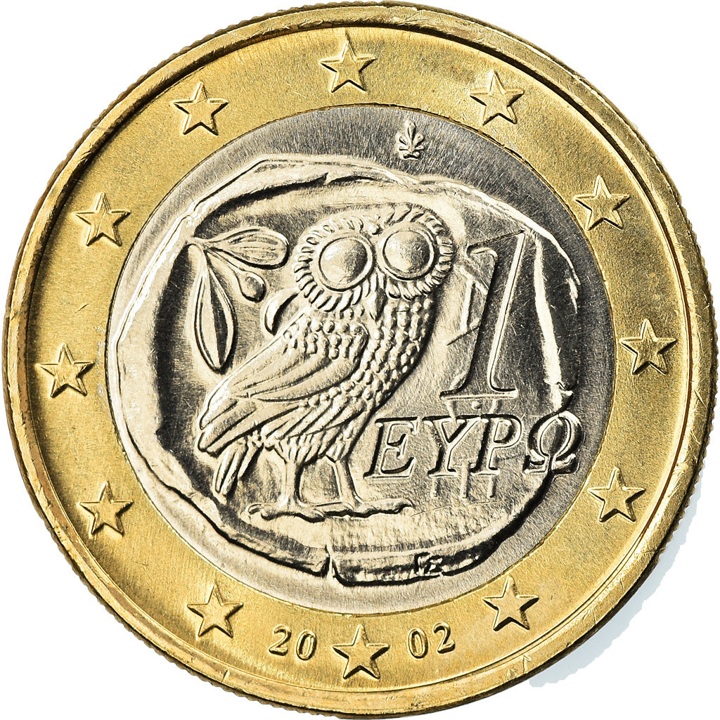 Greece, Euro, 2002, Athens, MS(63), Bi-Metallic, KM:187