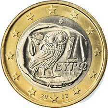 Greece, Euro, 2002, Athens, MS(63), Bi-Metallic, KM:187