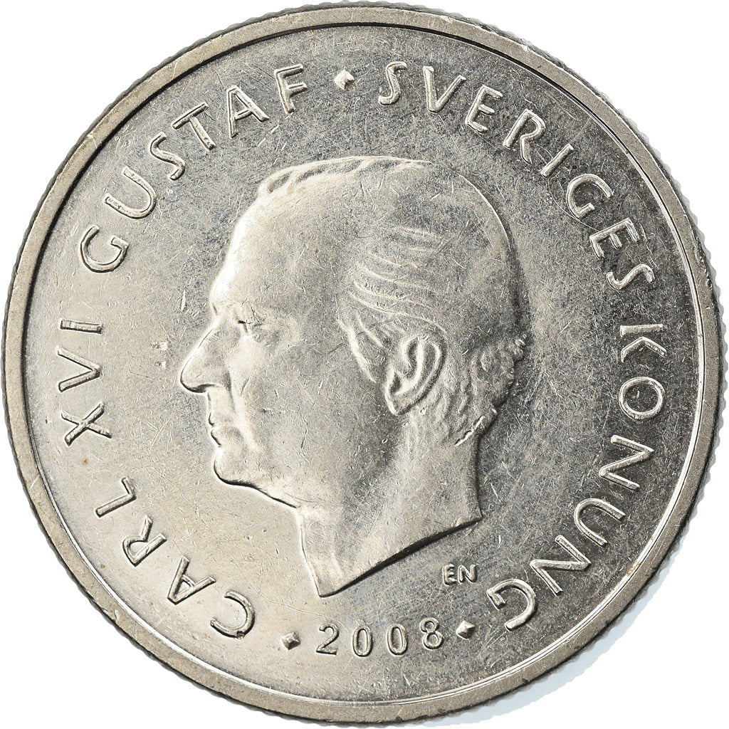 Moneta, Szwecja, Carl XVI Gustaf, Krona, 2008, Eskilstuna, EF(40-45)