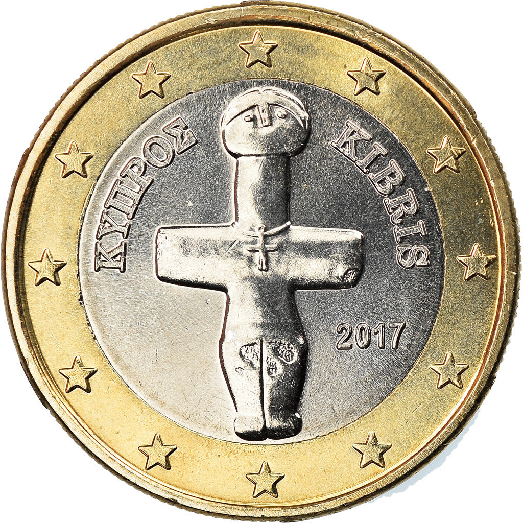 Zypern, Euro, 2017, UNZ, Bi-Metallic, KM:New