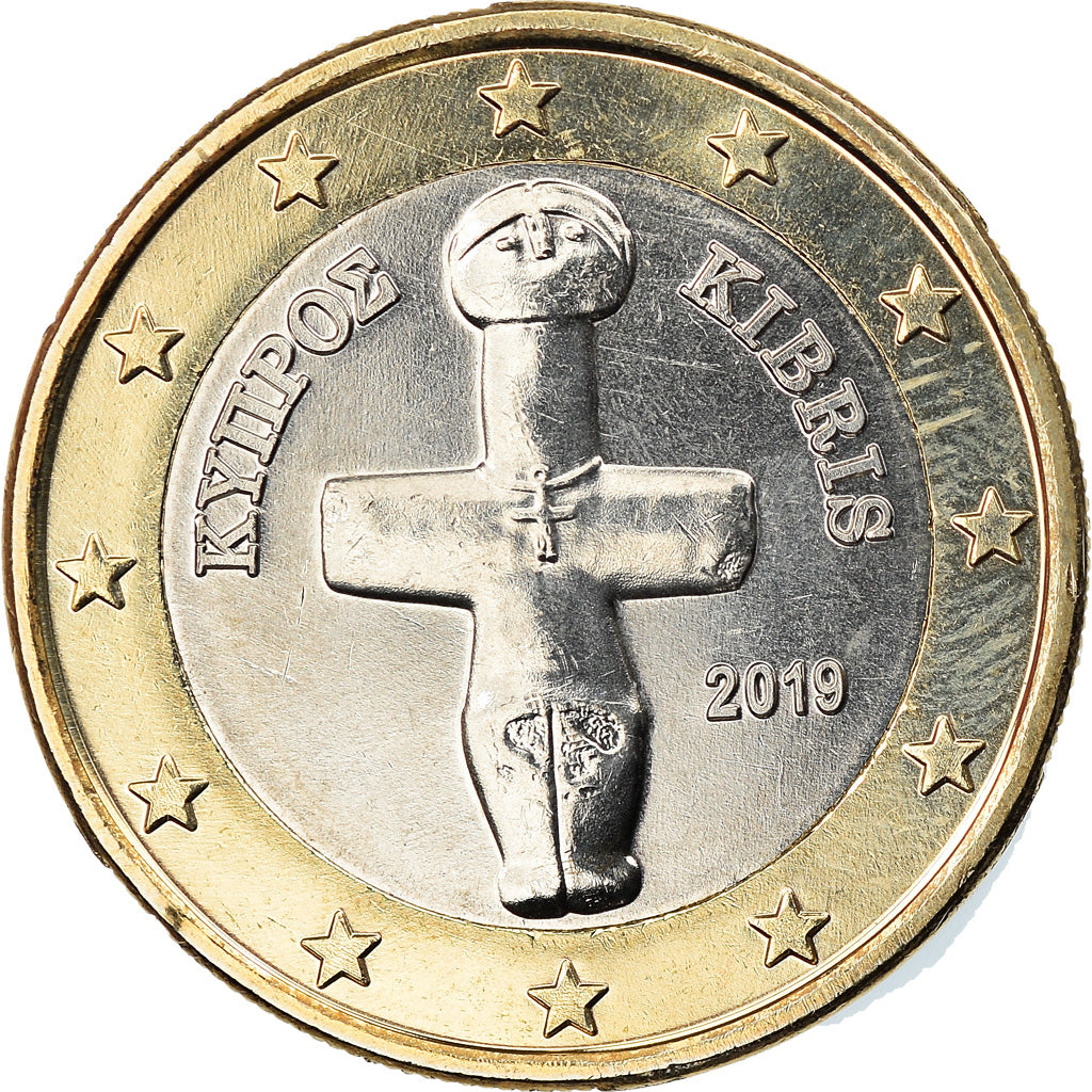 Cyprus, Euro, 2019, MS(63), Bi-Metallic, KM:New