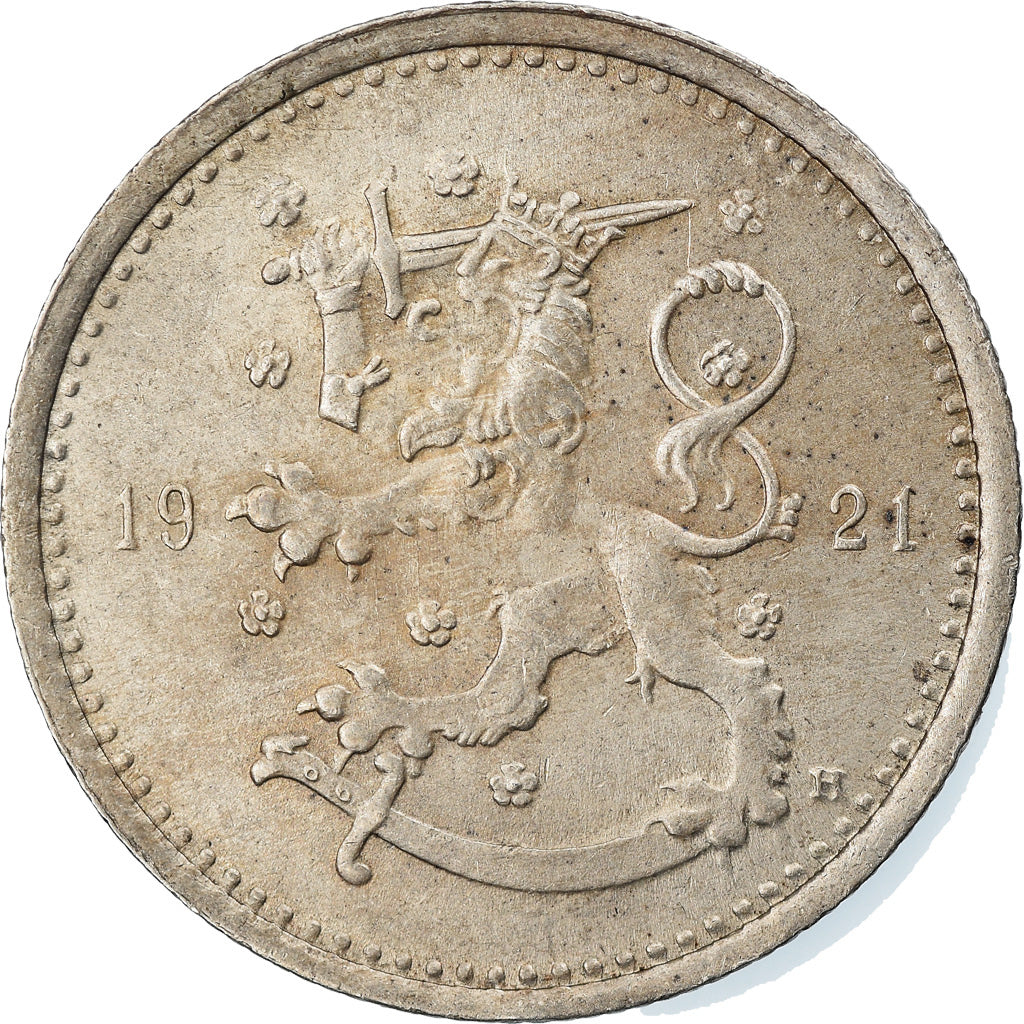 Coin, Finland, 1 Marka, 1921, EF(40-45), Copper-nickel, KM:27