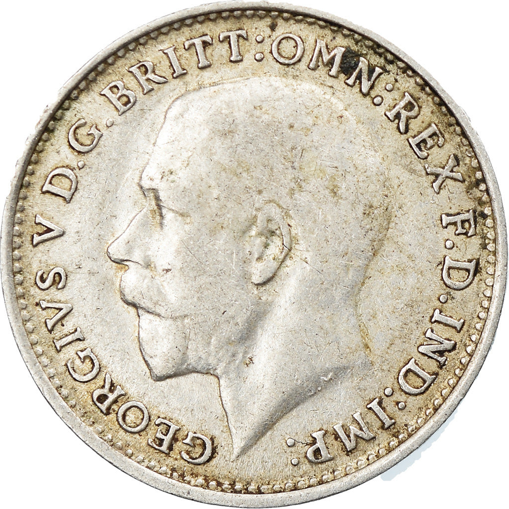Münze, Großbritannien, George V, 3 Pence, 1916, SS, Silber, KM:813