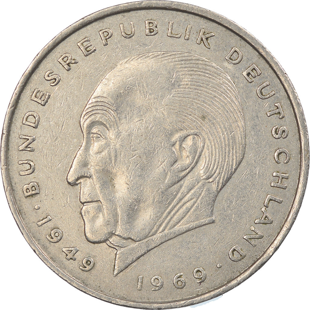 Coin, GERMANY - FEDERAL REPUBLIC, 2 Mark, 1972, Hambourg, EF(40-45)