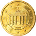 République fédérale allemande, 20 Euro Cent, 2009, Berlin, SPL, Laiton