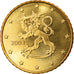 Finlandia, 50 Euro Cent, 2003, Vantaa, FDC, Latón, KM:103