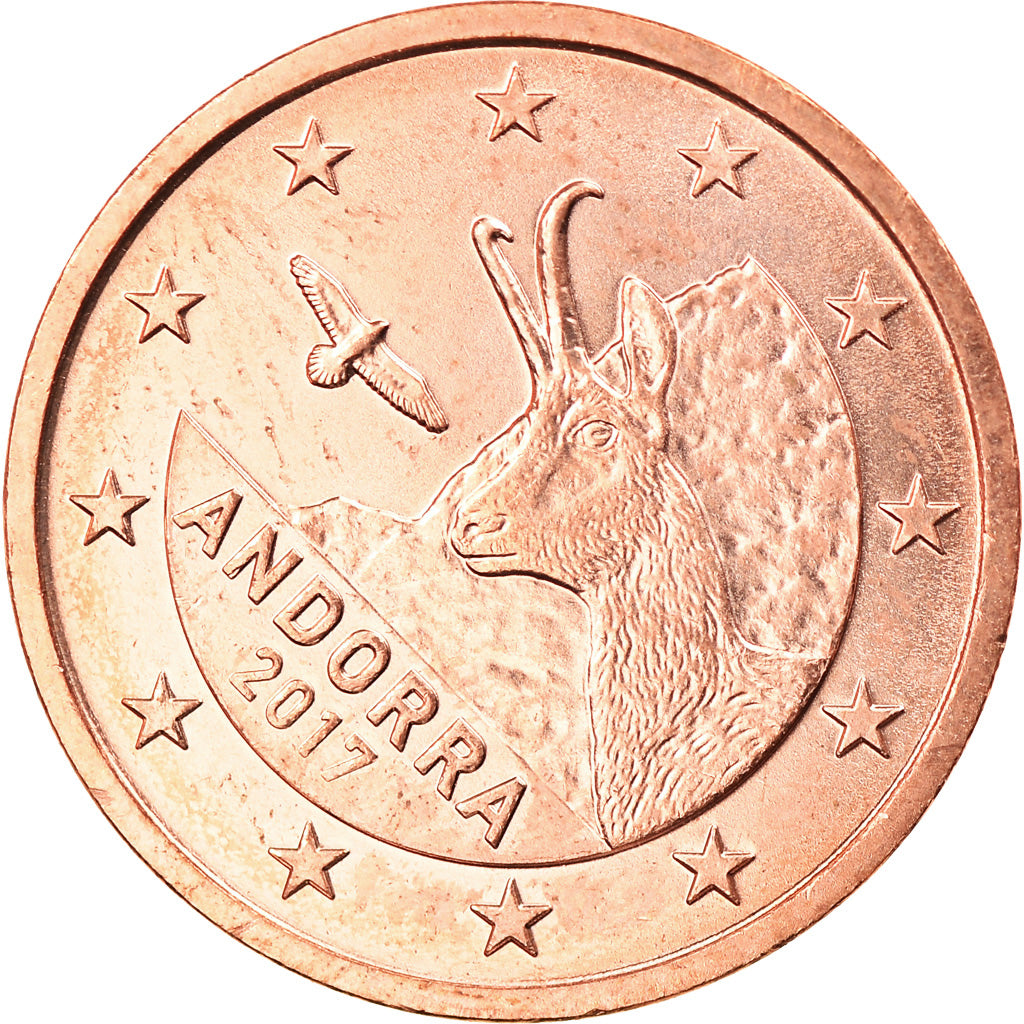 Andorra, 2 Euro Cent, 2017, MS(63), Copper Plated Steel, KM:New