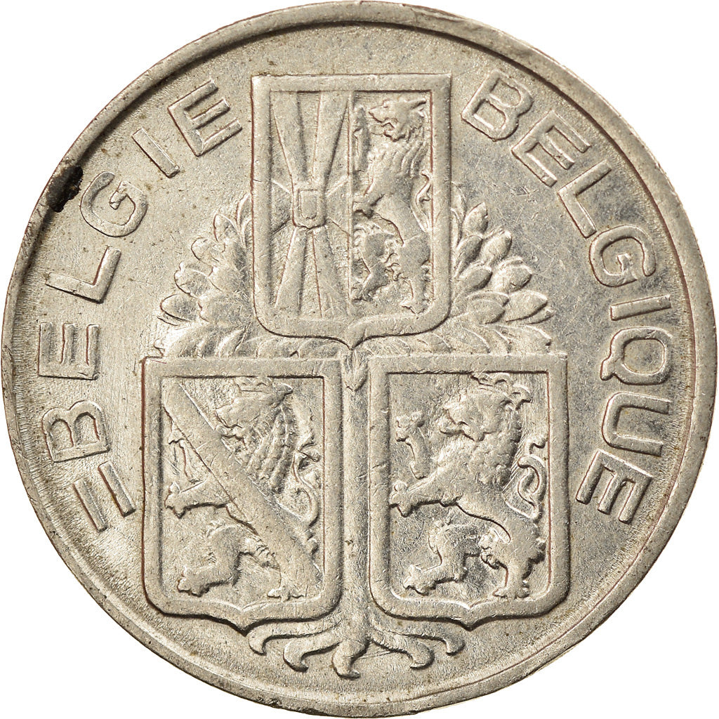 Coin, Belgium, Franc, 1939, EF(40-45), Nickel, KM:120