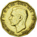 Coin, Great Britain, George VI, 3 Pence, 1942, AU(50-53), Nickel-brass, KM:849