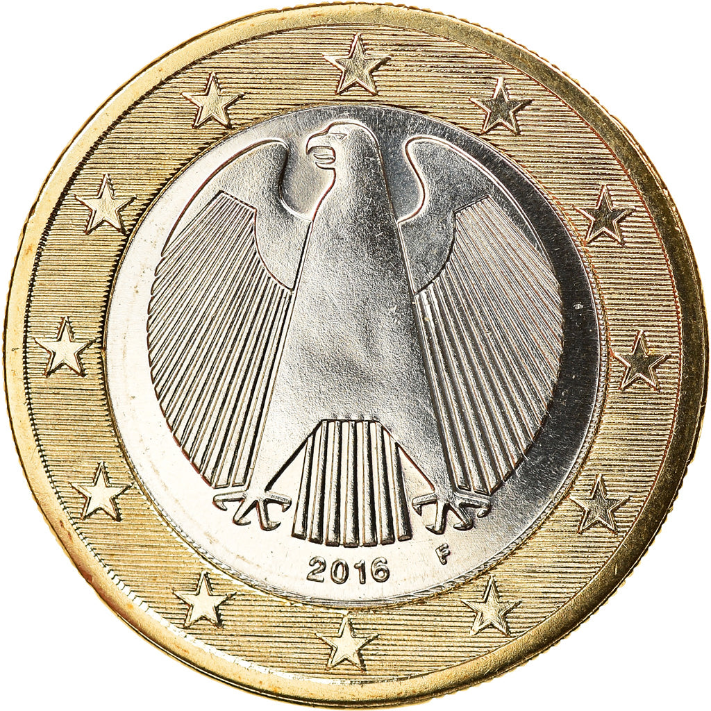 GERMANY - FEDERAL REPUBLIC, Euro, 2016, Stuttgart, MS(65-70), Bi-Metallic