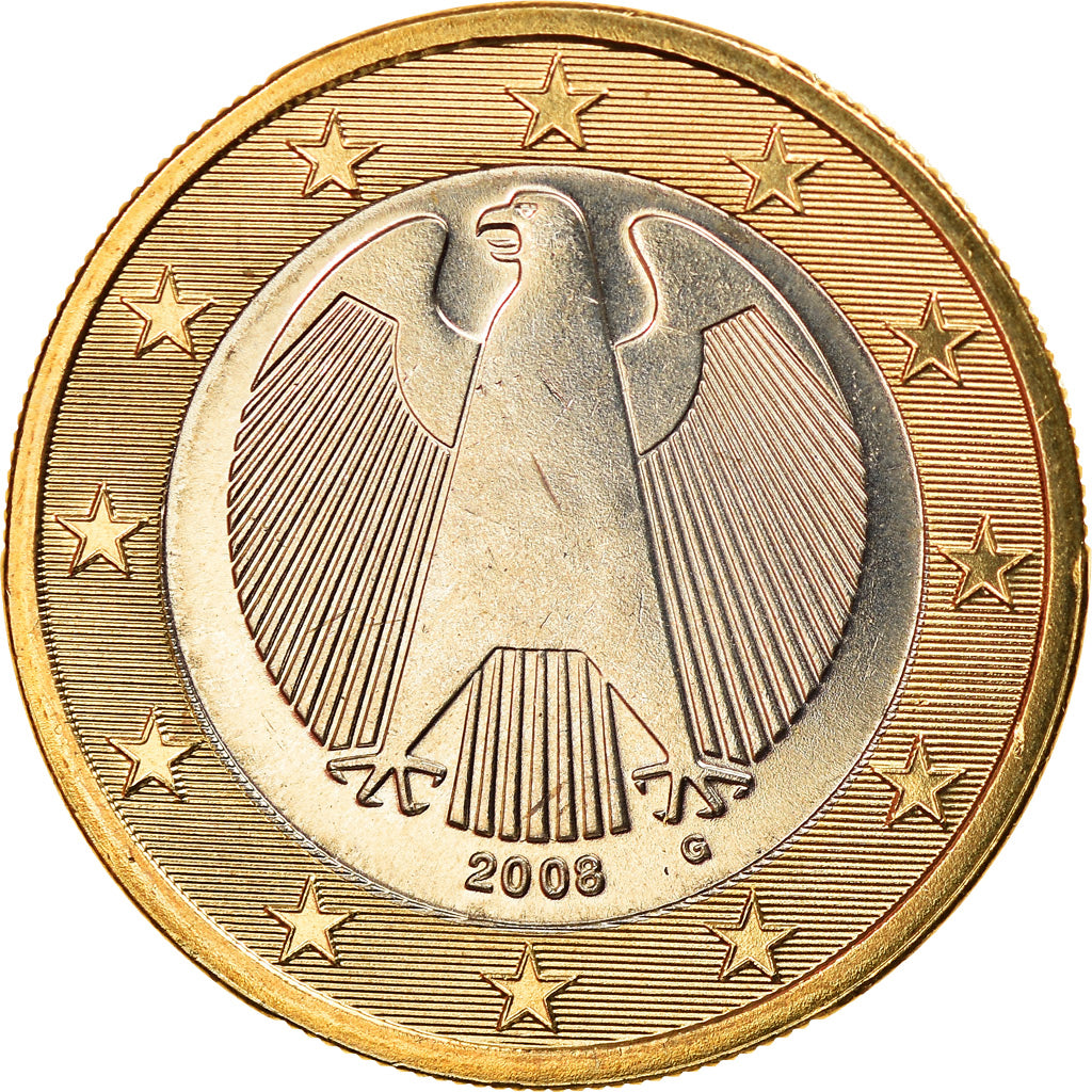 GERMANIA - REPUBBLICA FEDERALE, Euro, 2008, Karlsruhe, FDC, Bi-metallico, KM:257