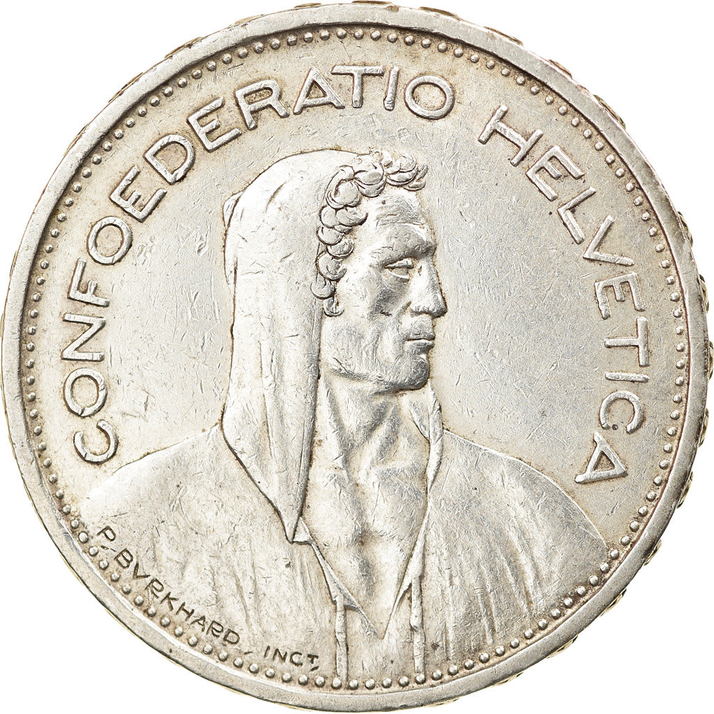 Moneda, Suiza, 5 Francs, 1933, Bern, MBC, Plata, KM:40