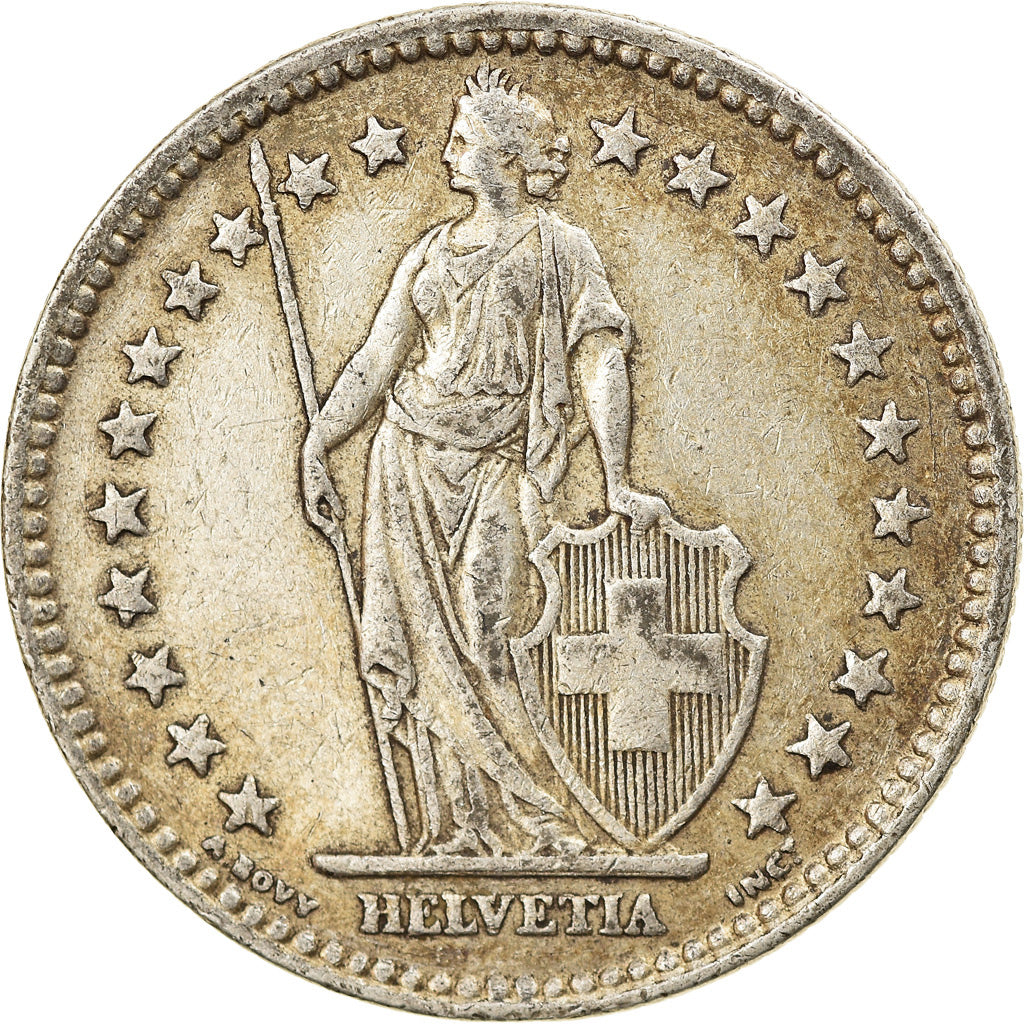 Coin, Switzerland, 2 Francs, 1941, Bern, EF(40-45), Silver, KM:21
