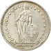 Munten, Zwitserland, Franc, 1958, Bern, ZF, Zilver, KM:24