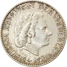 Coin, Netherlands, Juliana, Gulden, 1957, EF(40-45), Silver, KM:184
