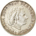 Coin, Netherlands, Juliana, Gulden, 1957, EF(40-45), Silver, KM:184