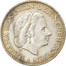 Coin, Netherlands, Juliana, Gulden, 1957, EF(40-45), Silver, KM:184