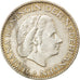 Coin, Netherlands, Juliana, Gulden, 1957, EF(40-45), Silver, KM:184