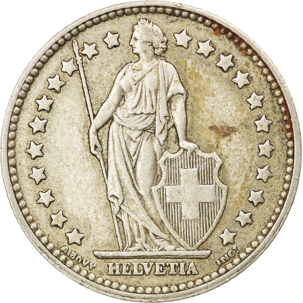 Coin, Switzerland, Franc, 1957, EF(40-45), Silver, KM:24