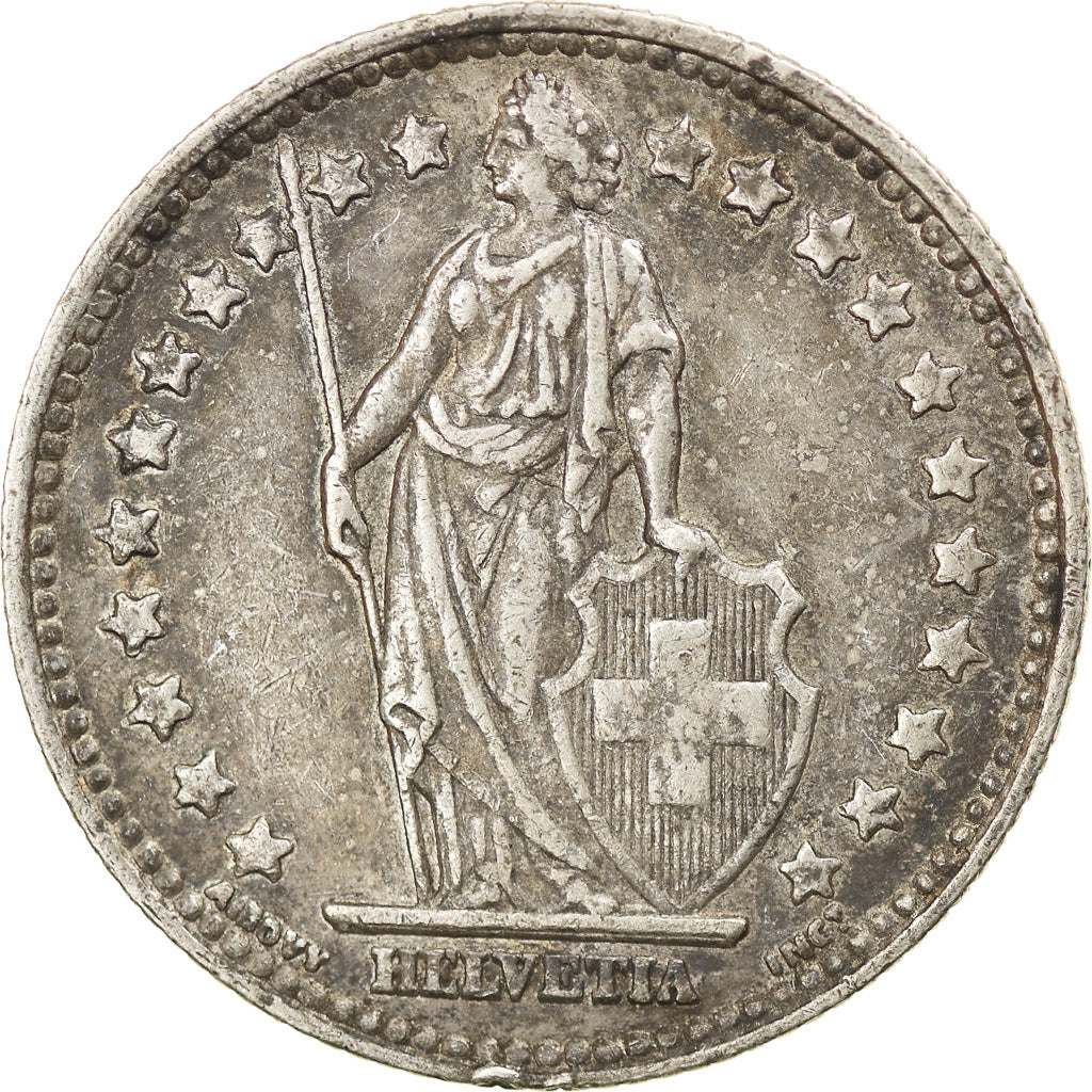 Münze, Schweiz, Franc, 1952, SS, Silber, KM:24
