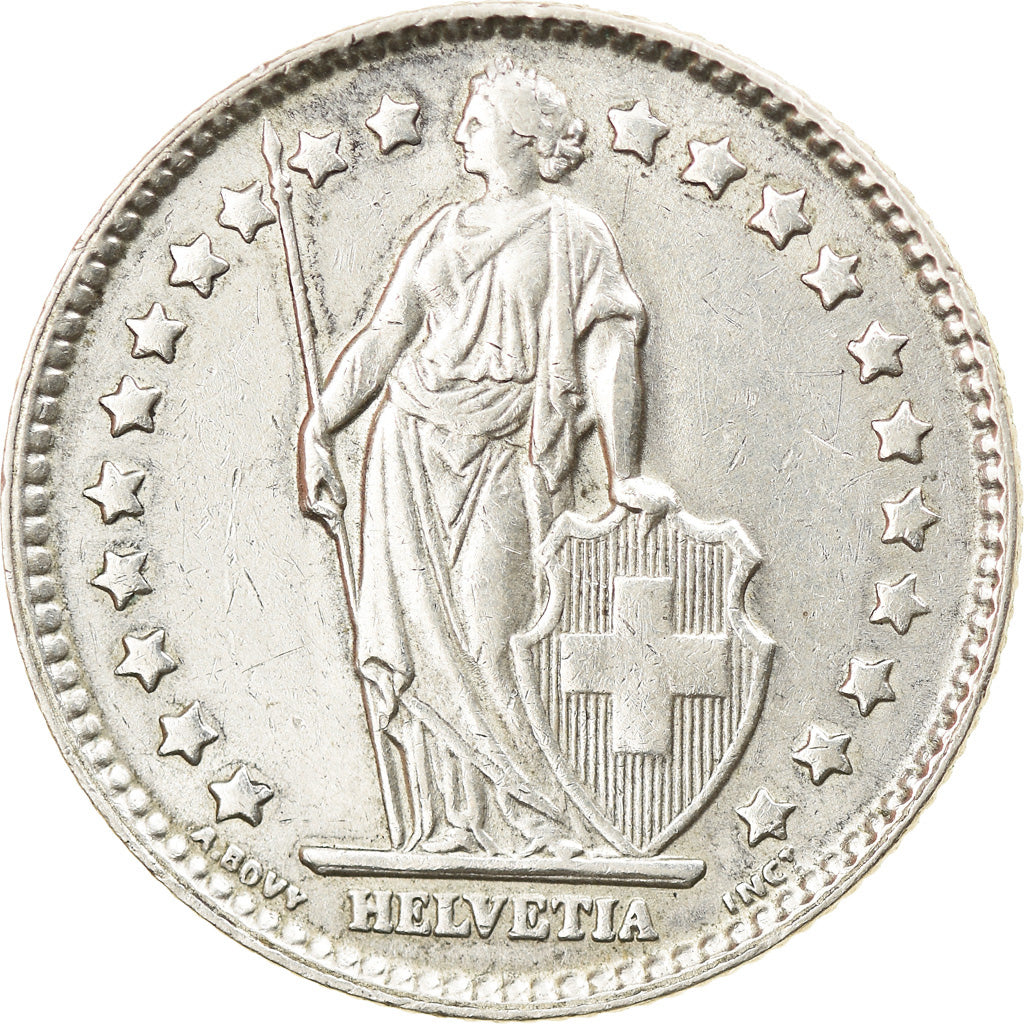 Coin, Switzerland, Franc, 1963, Bern, AU(50-53), Silver, KM:24