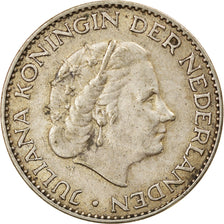 Coin, Netherlands, Juliana, Gulden, 1956, EF(40-45), Silver, KM:184