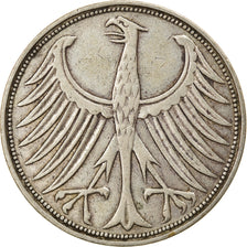 Monnaie, République fédérale allemande, 5 Mark, 1951, Karlsruhe, TTB, Argent