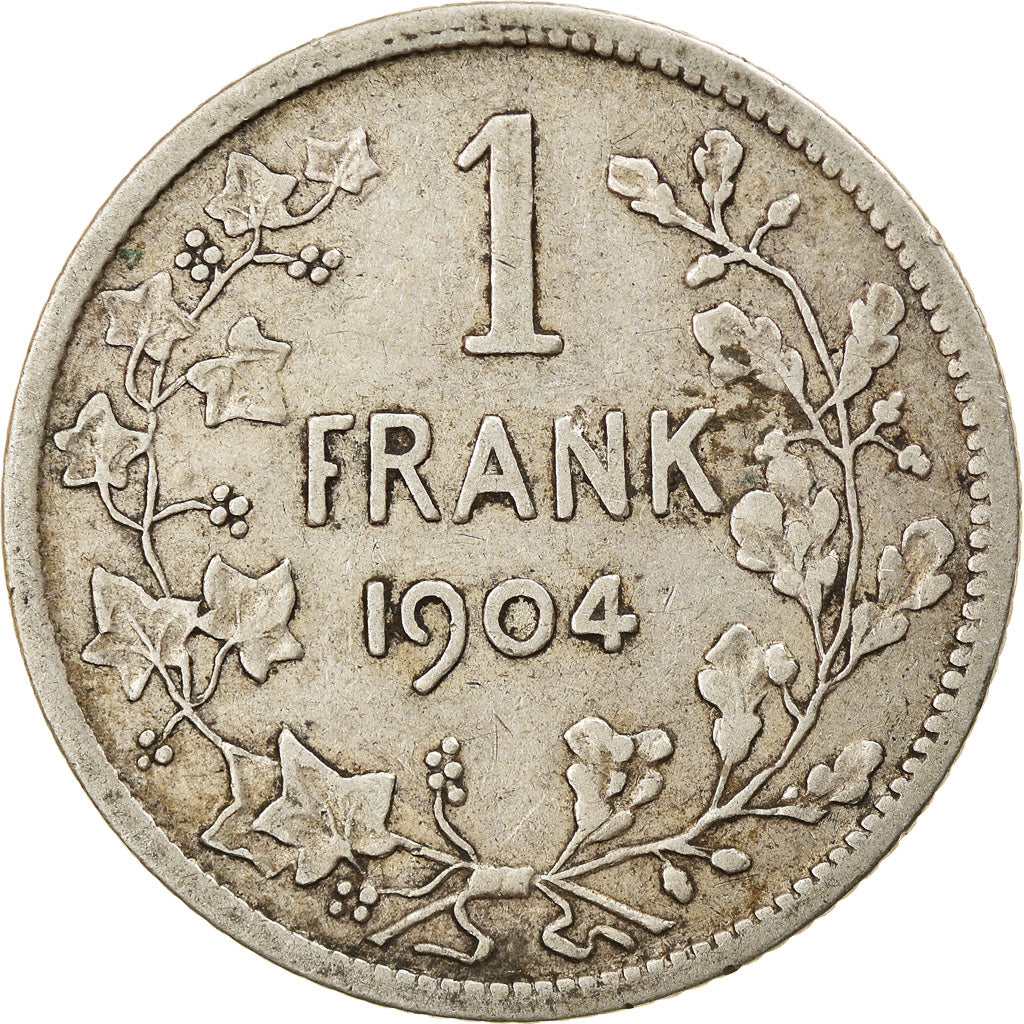 Münze, Belgien, Franc, 1904, S+, Silber, KM:57.1