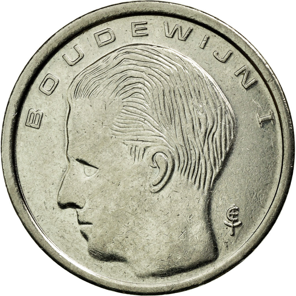 Coin, Belgium, Franc, 1991, AU(50-53), Nickel Plated Iron, KM:171