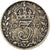 Coin, Great Britain, George V, 3 Pence, 1917, VF(30-35), Silver, KM:813