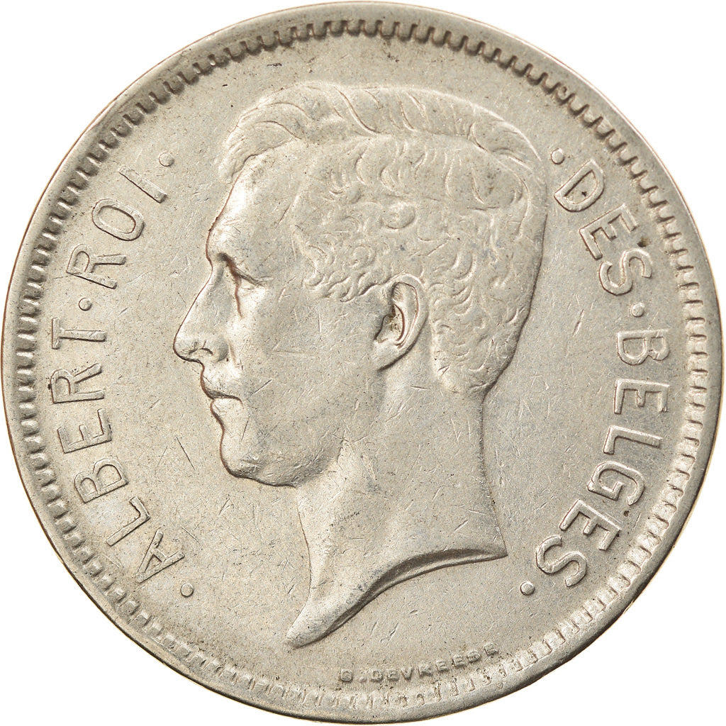 Coin, Belgium, 5 Francs, 5 Frank, 1931, EF(40-45), Nickel, KM:97.1
