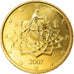 Italy, 50 Euro Cent, 2007, Rome, MS(63), Brass, KM:215