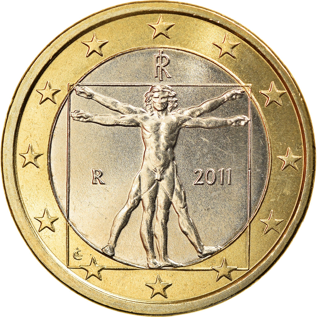 Włochy, Euro, 2011, Rome, MS(63), Bimetaliczny, KM:250