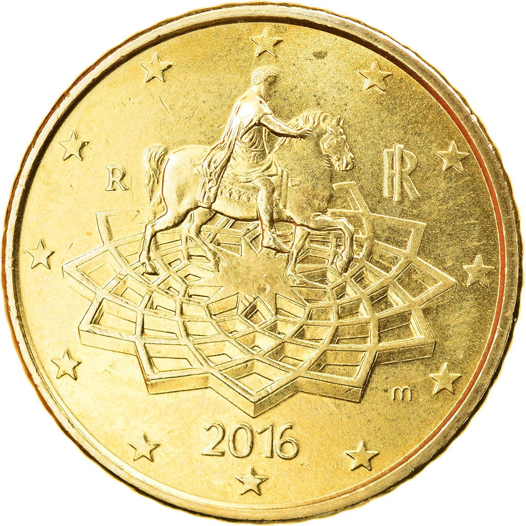 Italia, 50 Euro Cent, 2016, SPL, Ottone, KM:New