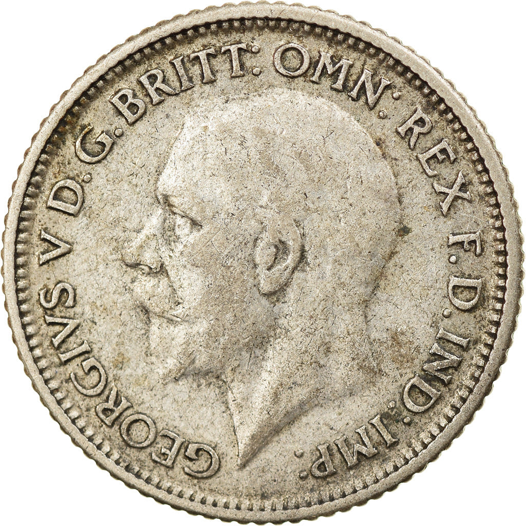 Coin, Great Britain, George V, 6 Pence, 1928, EF(40-45), Silver, KM:832