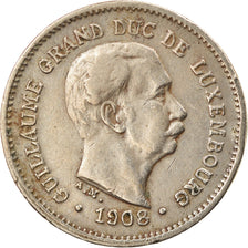 Coin, Luxembourg, William IV, 5 Centimes, 1908, EF(40-45), Copper-nickel, KM:26