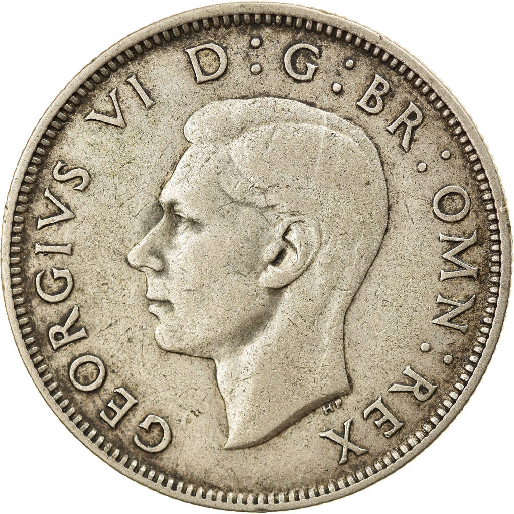 Monnaie, Grande-Bretagne, George VI, Florin, Two Shillings, 1942, TTB, Argent
