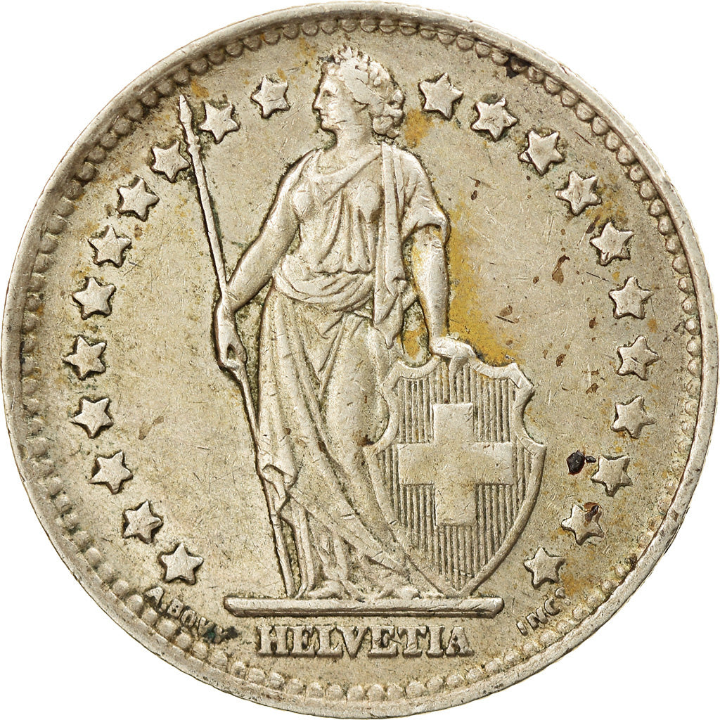 Coin, Switzerland, Franc, 1945, Bern, EF(40-45), Silver, KM:24