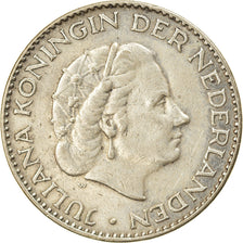 Coin, Netherlands, Juliana, Gulden, 1956, AU(50-53), Silver, KM:184