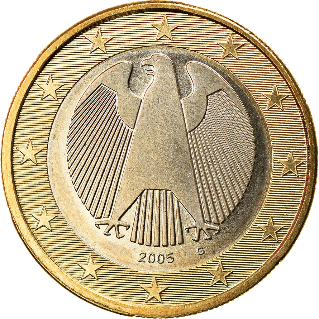 ALEMANIA - REPÚBLICA FEDERAL, Euro, 2005, Karlsruhe, SC, Bimetálico, KM:213