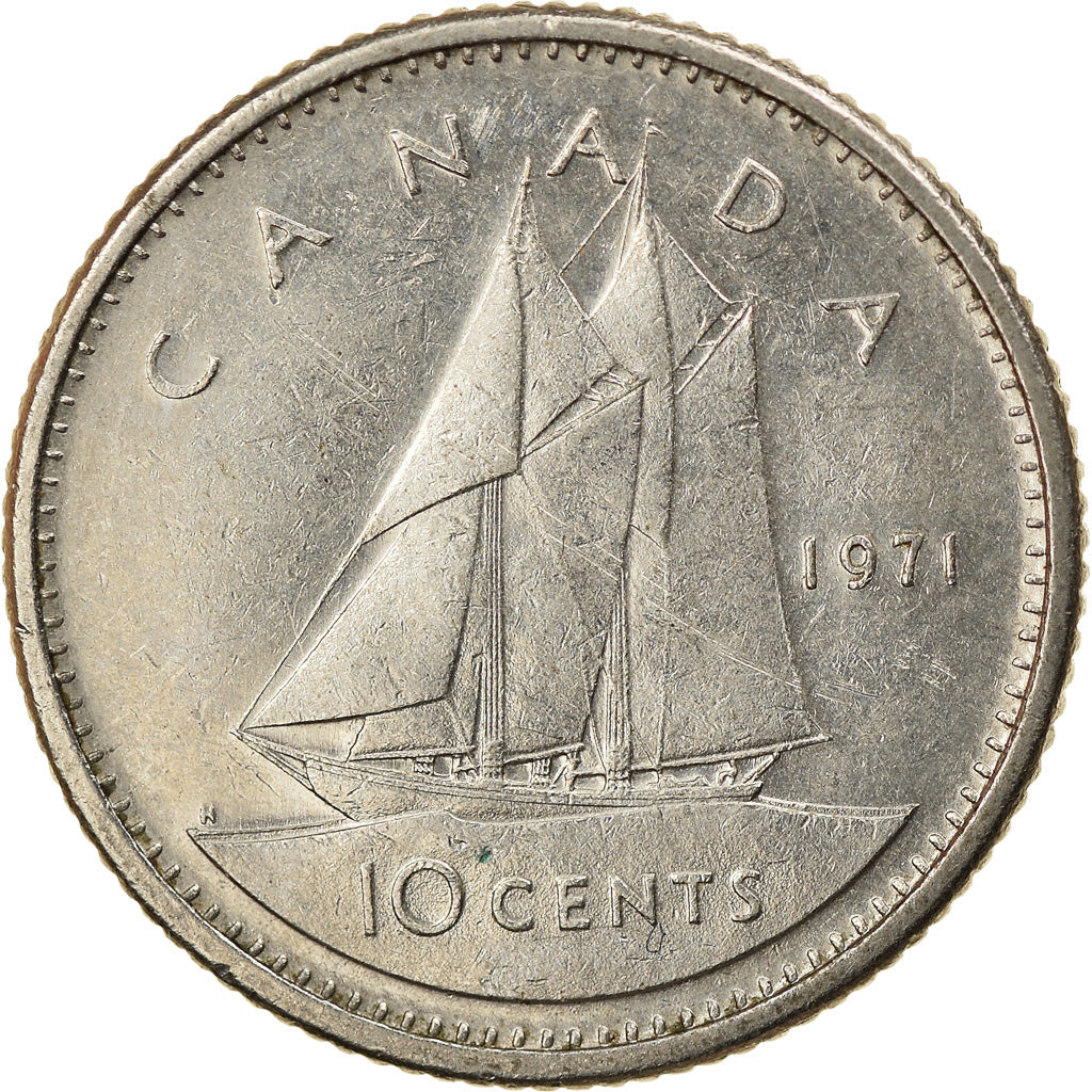 Münze, Kanada, Elizabeth II, 10 Cents, 1971, Royal Canadian Mint, Ottawa, SS