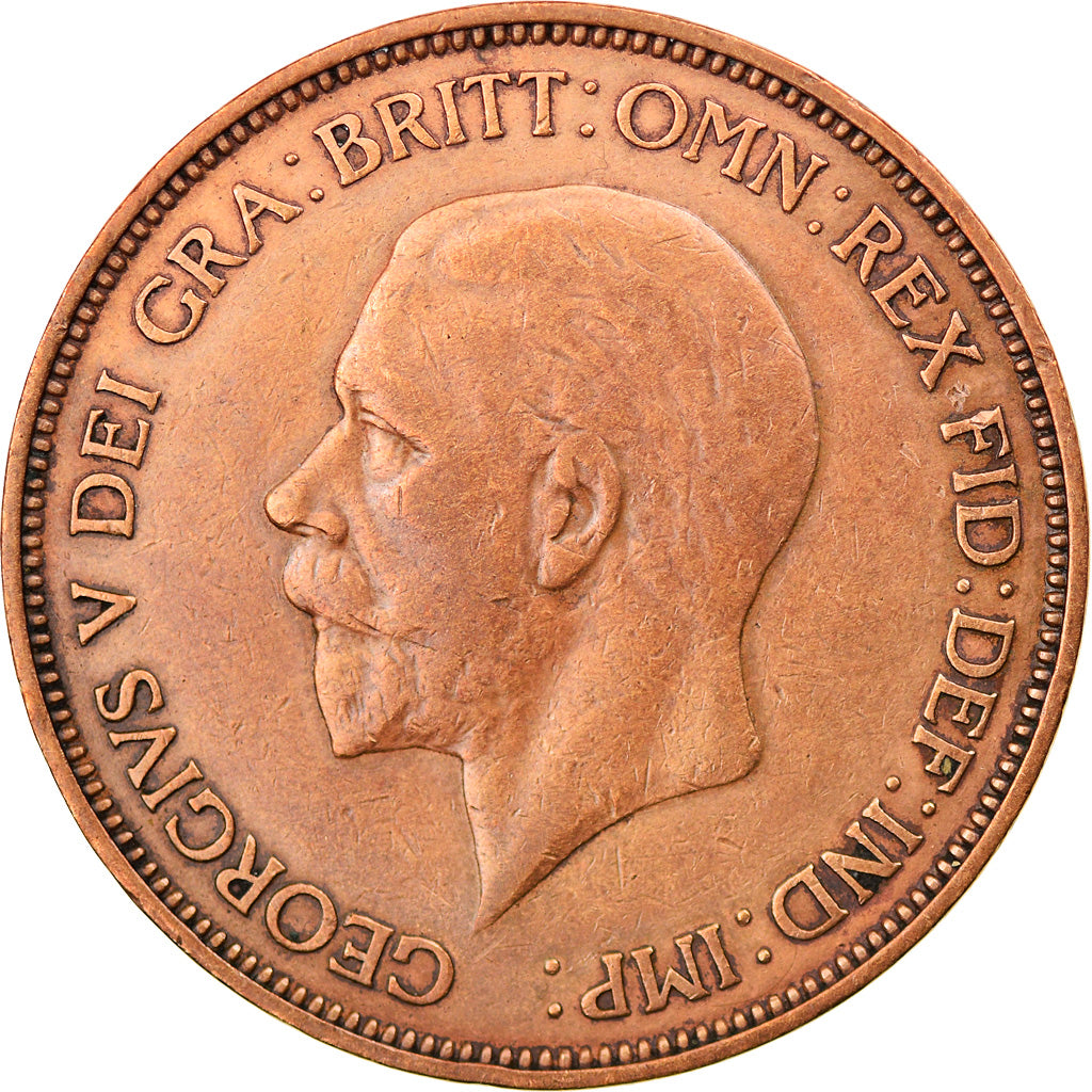 Münze, Großbritannien, George V, Penny, 1936, SS, Bronze, KM:838