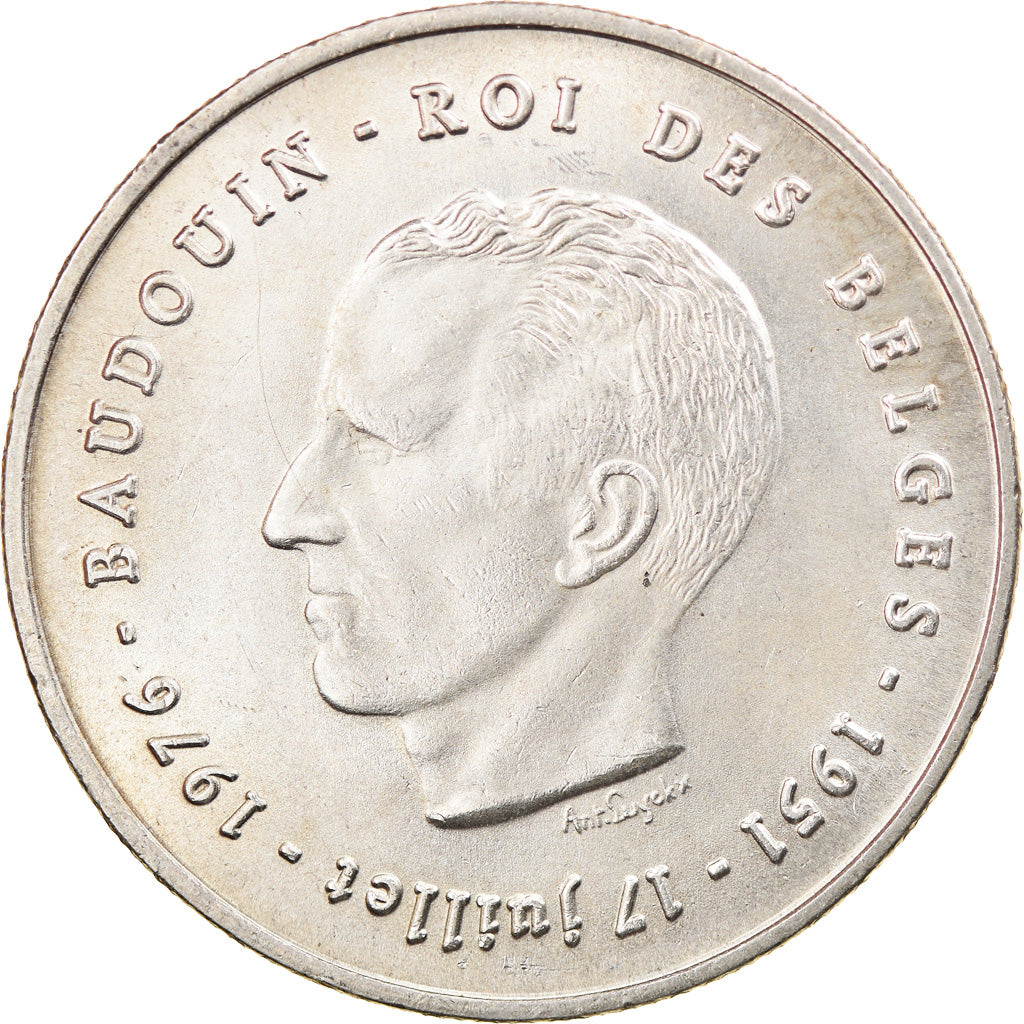 Coin, Belgium, 250 Francs, 250 Frank, 1976, AU(55-58), Silver, KM:157.1